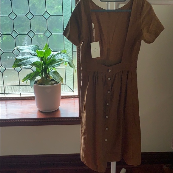 Sézane Odalie Dress Moka - Picture 2 of 3